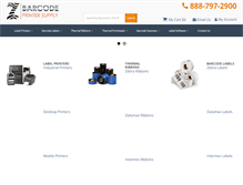 Tablet Screenshot of barcodeprintersupply.com